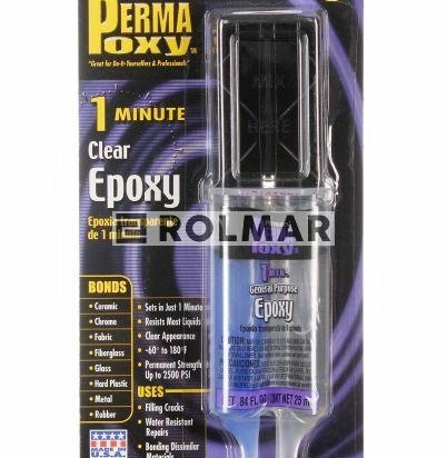 Klej epoksydowy przeźroczysty 1 minutowy Permatex 25ml