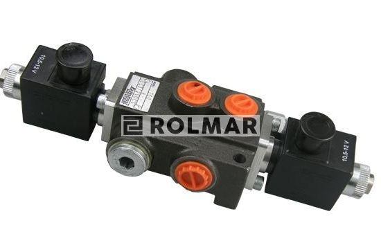 Rozdzielacz hydrauliczny jednosekcyjny sterowany elektrycznie 50L
