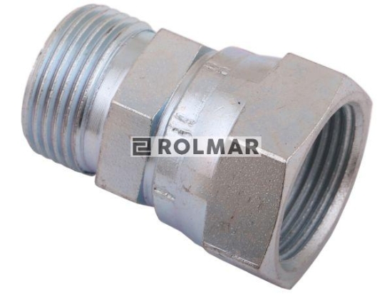 Złącze hydrauliczne stożek AB M22x1.5/M22x1.5 na płasko(nakrętka)/stożek