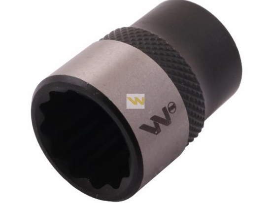 Nasadka dwunastokątna 3/8". 16 mm. CrV50BV30. DIN 3124. Waryński