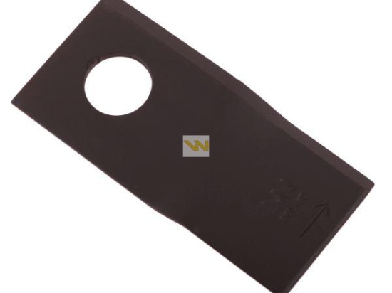 Nóż. nożyk kosiarka lewy 106x48x3mm otwór 21 zastosowanie 1042660 Claas WARYŃSKI ( sprzedawane po 25 )