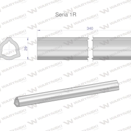 Rura wewnętrzna Seria 1R do wału 460 przegubowo-teleskopowego 29x4 mm 340 mm WARYŃSKI