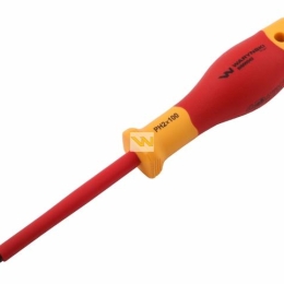 Wkrętak PH2 100 mm izolowany VDE stal S2, Waryński
