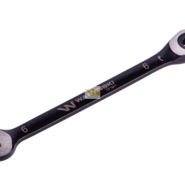 Klucz płasko-oczkowy 6 mm z grzechotką 72 zęby standard ASME B107-2010 Waryński