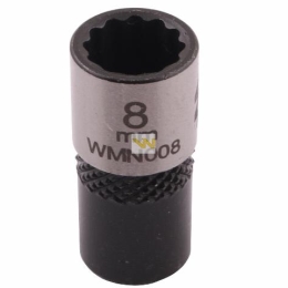 Nasadka dwunastokątna 1/4". 8 mm. CrV50BV30. DIN 3124. Waryński