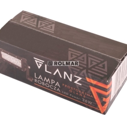 Lampa robocza prostokątna 36W 12 LED GLANZ