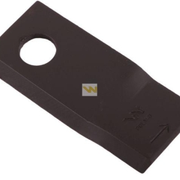 Nóż. nożyk kosiarka lewy 107x50x4mm otwór 19 zastosowanie 570683 Niemeyerl WARYŃSKI ( sprzedawane po 25 )