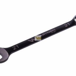 Klucz płasko-oczkowy 21 mm. CrV  standard ASME B107-2010 Waryński