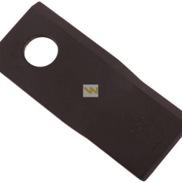 Nóż. nożyk kosiarka lewy 114x48x4mm otwór 19 zastosowanie 13800014 JF-Stoll WARYŃSKI ( sprzedawane po 25 )