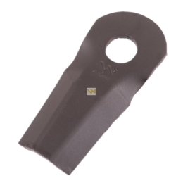 Nóż. nożyk kosiarka gięty 112x50x4mm otwór 18.5x20.5 zastosowanie 5684000 Kuhn WARYŃSKI ( sprzedawane po 25 )