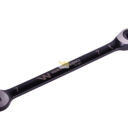 Klucz płasko-oczkowy 7 mm z grzechotką 72 zęby standard ASME B107-2010 Waryński