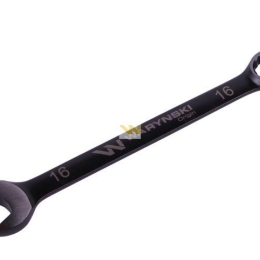 Klucz płasko-oczkowy 16 mm. CrV standard ASME B107-2010 Waryński