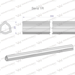 Rura wewnętrzna Seria 1R do wału 510 przegubowo-teleskopowego 29x4 mm 390 mm WARYŃSKI