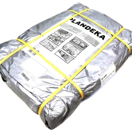 Plandeka MOCNA 10x15m (srebrna) gramatura 110g/m2