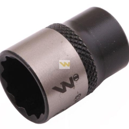 Nasadka dwunastokątna 1/4". 13 mm. CrV50BV30. DIN 3124. Waryński