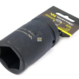 Nasadka udarowa sześciokątna 1"długa. 33 mm. CrMo. DIN 3129 Waryński