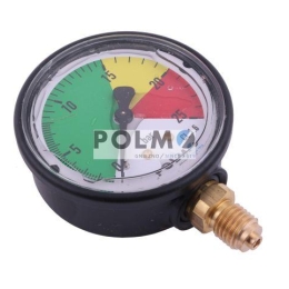 Manometr glicerynowy M63 0-25 bar. gwint M12x1.5 dolne przyłącze. obudowa plastikowa. Opryskiwacz POLMO