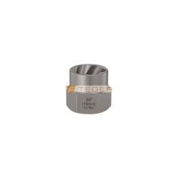 Nasadka do odkręcania uszkodzonych śrub i nakrętek, 3/4" (19mm) - kute/ stal Cr-Mo, Teger