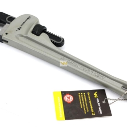 Klucz do rur typ amerykański   12" uchwyt aluminium wzmocniony szczęki CrMo max średnica Waryński