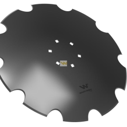 Talerz uzębiony Z-10 fi 560 mocowanie 6/120 grubość 4 mm stal borowa WARYŃSKI R