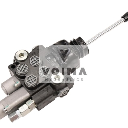 Rozdzielacz hydrauliczny 2-sekcyjny 40L (1-sekcja pływająca) z joystickiem VOIMA