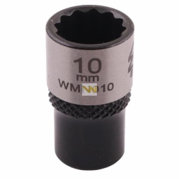 Nasadka dwunastokątna 1/4". 10 mm. CrV50BV30. DIN 3124. Waryński