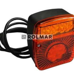 Lampa przyczepki diodowa LED bez oświetlenia tablicy W18U