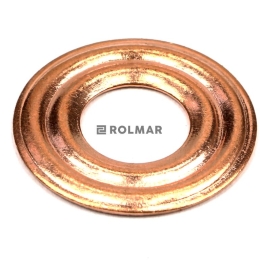 Podkładka, uszczelka miedziana wtryskiwacza 9x22 (0.5mm) falista ( sprzedawane po 100 )