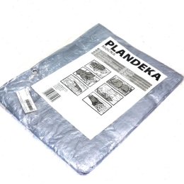 Plandeka MOCNA 3x5m (srebrna) gramatura 110g/m2
