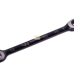 Klucz płasko-oczkowy 10 mm z grzechotką 72 zęby standard ASME B107-2010 Waryński