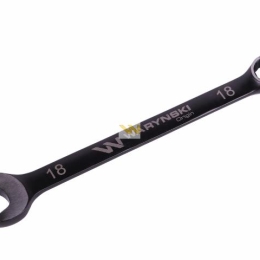 Klucz płasko-oczkowy 18 mm. CrV  standard ASME B107-2010 Waryński