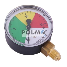 Manometr suchy M63 0-16 bar gwint M12x1.5 dolne przyłącze. Opryskiwacz POLMO